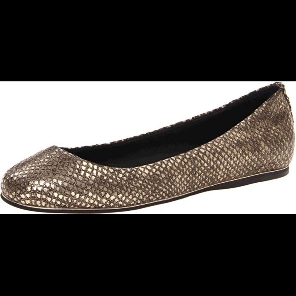 Dolce Vita Bex Gold Embossed Leather Flats size 8